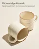 Cosumy 4er Cappuccino Tassen Set Beige – 200ml Kaffee Tasse Produktbild-Vorschau 4