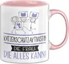 Katzenschutzaktivistin Geschenk Tasse Becher Die Frau Die Produktbild-Vorschau 1