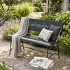 Gartenbank Metall Schwarz L115cm Lieblingsplatz Sitzbank Produktbild-Vorschau 3