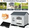 COSTWAY 75x57x68 cm Hundehütte Outdoor, wetterfestes Produktbild-Vorschau 5