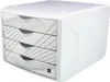 helit H6129505 Ladebox Chameleon, 4 laden, decor: wit, Productafbeelding-voorbeeld 1