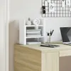vidaXL Organizer da scrivania Bianco 34,5x15,5x35,5 cm Anteprima dell’immagine prodotto 4