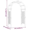 vidaXL Rosenbogen mit Rankgitter 141x97x243 cm Massivholz Produktbild-Vorschau 6