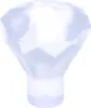 A single clear plastic gem or jewel on a white background. Náhled obrázku produktu