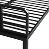 A close-up view of the black metal frame of a bunk bed. Produktbild-Vorschau