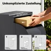 Skrzynka na listy Wiltec szara 410 x 220 x 750 mm, skrzynka Podgląd zdjęcia produktu 13