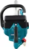 A rear view of a Makita cordless cut-off saw. Voir les images du produit