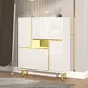 Moderner Schuhschrank mit Hochglanzfront, verstellbaren Produktbild-Vorschau 8