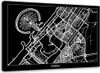 Leinwandbild dubai - stadtplan 90x60 cm Feeby grau wandbild Produktbild-Vorschau 1