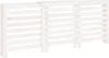 A white radiator cover with a slatted design, composed of three sections. Náhľad obrázku produktu