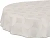 Tischdecke Geometrie Curva Grau Beige Oval 240x140cm Band Produktbild-Vorschau 1