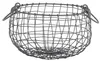 Draht Korb -MITTEL- rund Ø 26 cm Griffe Dekoration Garten Produktbild-Vorschau 2