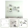 The Living Store Wandregale 2 Stk. Weiß 100x15x20 cm Produktbild-Vorschau 9