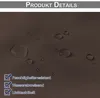 Close-up of water droplets on a brown surface, with text indicating product features. Produktbild-Vorschau