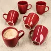Mäser 6x Natural Kaffeebecher 270ml rot Steingut 6 Pers Produktbild-Vorschau 3