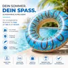 Opblaasbare donut-zwemring, diameter 120 cm – Zwemring voor Productafbeelding-voorbeeld 7
