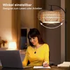 Lampadaire en rotin Boho à intensité variable avec ampoule Voir les images du produit 5