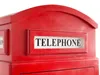 Vitrine rote Telefonzelle London Style Barschrank Produktbild-Vorschau 3