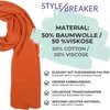 styleBREAKER Damen Schal fein gekreppt | Leichter Produktbild-Vorschau 3