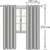 A diagram showing curtains with measurements for width and length. Anteprima dell’immagine prodotto