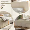 Letto idraulico imbottito Flieks, 140x200 cm, con spazio Anteprima dell’immagine prodotto 5