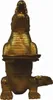 Casa Padrino Luxus Deko Skulptur Krokodil mit Tablett Gold Produktbild-Vorschau 5