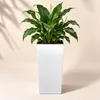 49 L Pot de fleurs carré Urbi avec insert 32,5cm Blanc Mat Voir les images du produit 4