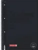 A dark-colored college block notebook with text and branding. Podgląd zdjęcia produktu