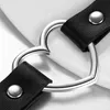 Schmuck Damen Choker Halsband Halskette, Leder Legierung Produktbild-Vorschau 2