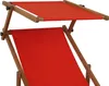 Liegestuhl rot Gartenliege Strandliege Deckchair Buche Produktbild-Vorschau 11