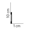 PROVISTON | Sockelleiste | 10 x 100 x 2000 mm | Satin Weiß Produktbild-Vorschau 2