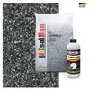 Isolbau Steinteppich Set Marmorkies 1-4 mm Carnico Grau 25 kg - Inkl. PU-Bindemittel bis 2,5 m² Bodenbelag Produktbild-Vorschau