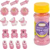16 Zuckerfiguren für Taufe | mit rosa Streudekor Produktbild-Vorschau 1