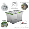 Rotho 3er Set Aufbewahrungsbox mit Rollen 65L Evo Total - Produktbild-Vorschau 3