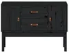 vidaXL Sideboard Schwarz 110x40x78 cm Massivholz Kiefer Produktbild-Vorschau 5