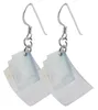 925/- Echt Silber Ohrhänger mit Perlmuttelementen Produktbild-Vorschau 2