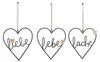 Gilde Hänger, Herz, "Lebe Liebe Lache", Schriftzug, Holz, Produktbild-Vorschau 1