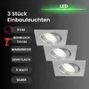 3 x Briloner LED Einbauleuchte eckig Titan IP23 3 x 5W Produktbild-Vorschau 2