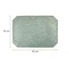 Tischset lindgrün 35x50 cm Struktur damast Ornamente Produktbild-Vorschau 2