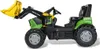 A toy tractor with a front loader, shown from the side against a white background. Produktbild-Vorschau