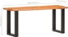 Panchina vidaXL con bordi naturali, 110 cm, in legno Anteprima dell’immagine prodotto 6