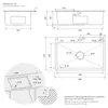 HAGO24 Einbauspüle 68x45cm Edelstahl Küchenspüle Spülbecken Produktbild-Vorschau 10