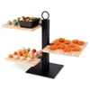 Excellent Houseware - 3-stockige Etagere - Bambus - 27 cm - Produktbild-Vorschau 6