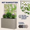 A planter box with a trellis and plants, along with marketing text and color swatches. Anteprima dell’immagine prodotto