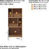 Regał 1-drzwiowy, 4-wnękowy, matowy biały, wys. 136 cm - Podgląd zdjęcia produktu 11