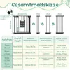 Bezpečnostní zábradlí ACXIN, 180°, dvoukřídlé, Náhled obrázku produktu 2