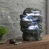 Zimmerbrunnen Niagara mit LED Beleuchtung Gartenbrunnen Produktbild-Vorschau 2