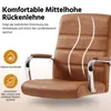 Krzesło biurowe 591884 retro brązowe, ergonomiczne krzesło Podgląd zdjęcia produktu 5