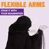 JOYIN 152,4 cm Halloween Grim Reaper černá hororová róba Náhled obrázku produktu 4