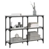 The Living Store Konsolentisch Grau Sonoma 100x29x75 cm Produktbild-Vorschau 4